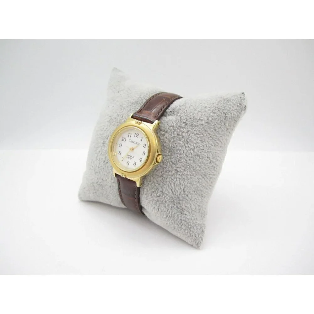 Women Carriage by Timex Indiglo Quartz WR Analog 27mm Causal Round Watch (G404)